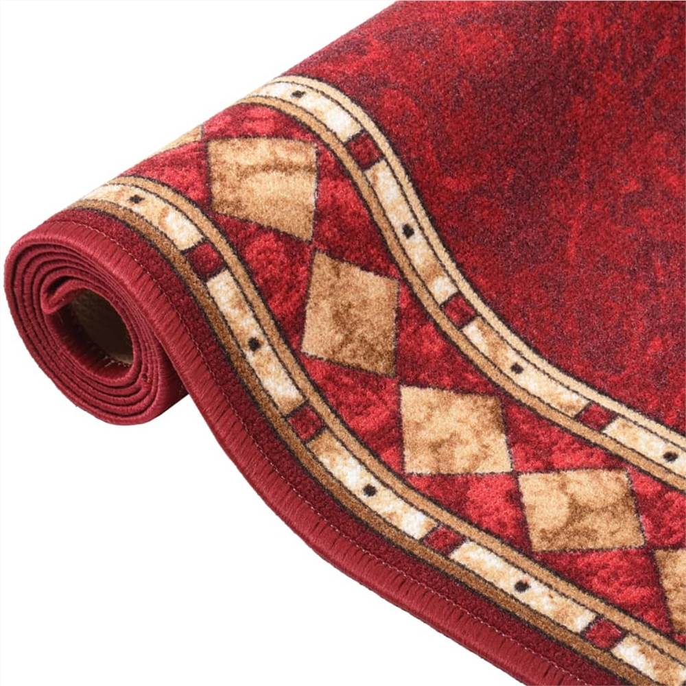 Carpet Runner Red 80x300 cm Anti Slip