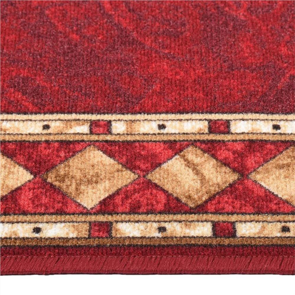 Carpet Runner Red 80x300 cm Anti Slip