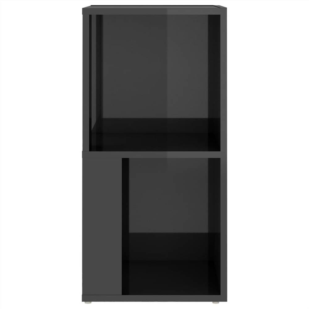Corner Cabinet High Gloss Grey 33x33x67 cm Chipboard