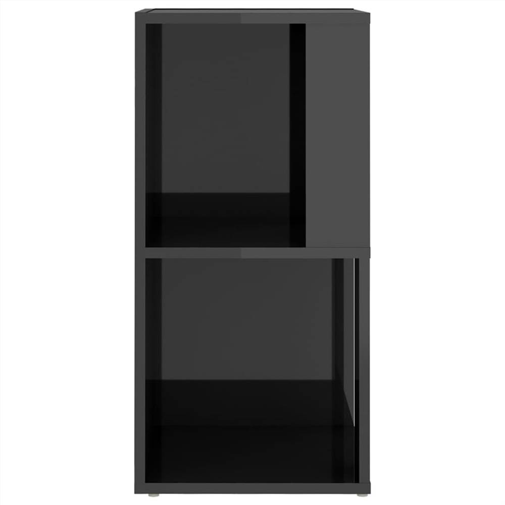 Corner Cabinet High Gloss Grey 33x33x67 cm Chipboard