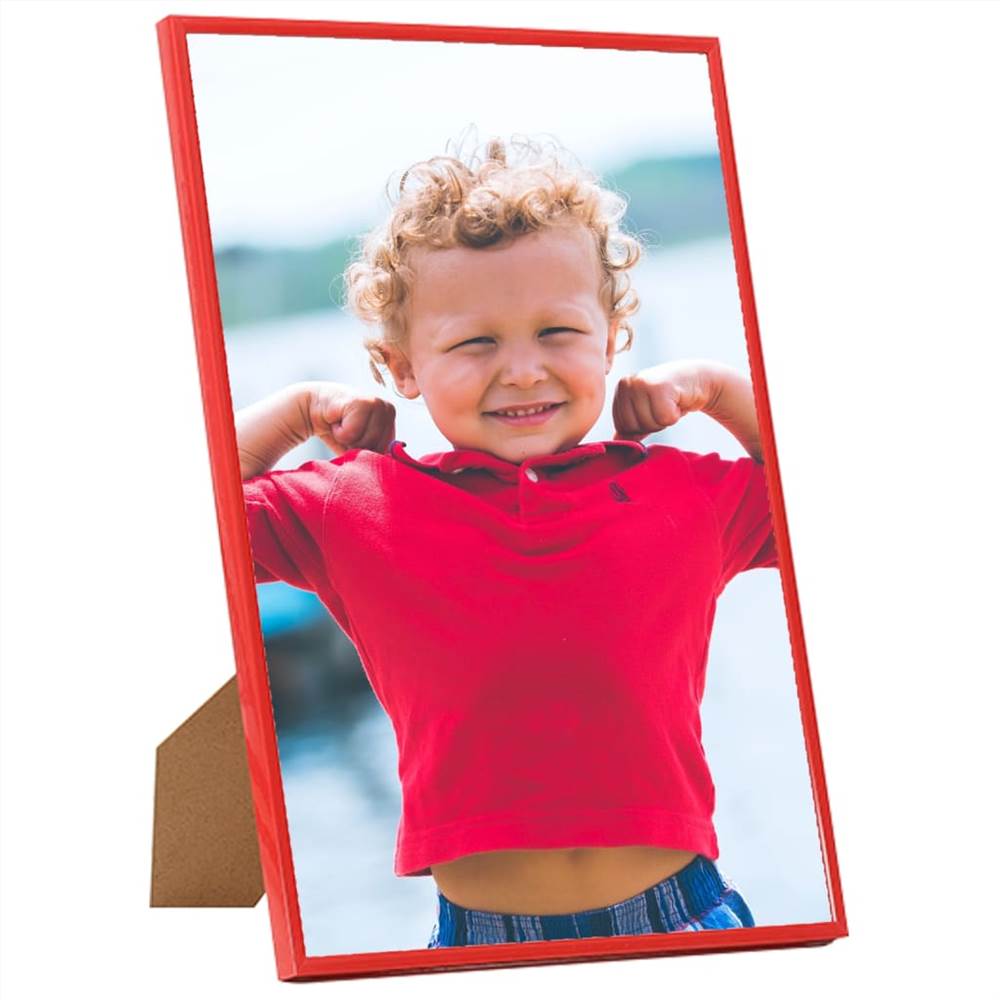 Photo Frames Collage 10 pcs for Wall or Table Red 18x24 cm MDF
