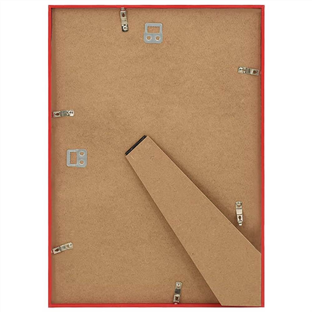 Photo Frames Collage 10 pcs for Wall or Table Red 18x24 cm MDF