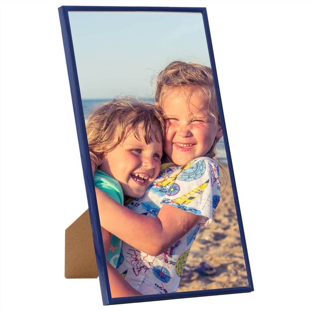 Photo Frames Collage 3 pcs for Wall or Table Blue 10x15 cm MDF
