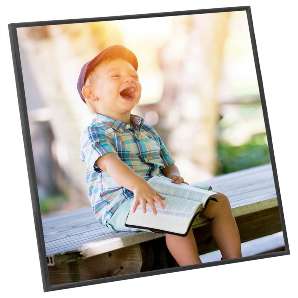Photo Frames Collage 5 pcs for Wall or Table Black 20x20 cm MDF