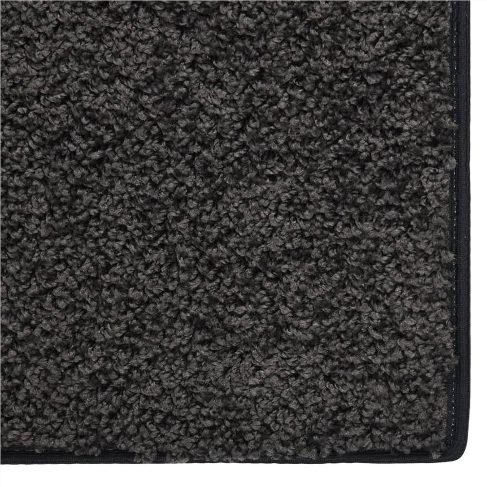 Soft Pile Rug Anti-slip 115x170 cm Anthracite