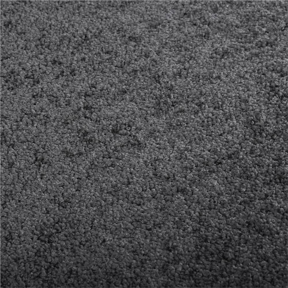 Soft Pile Rug Anti-slip 57x150 cm Grey