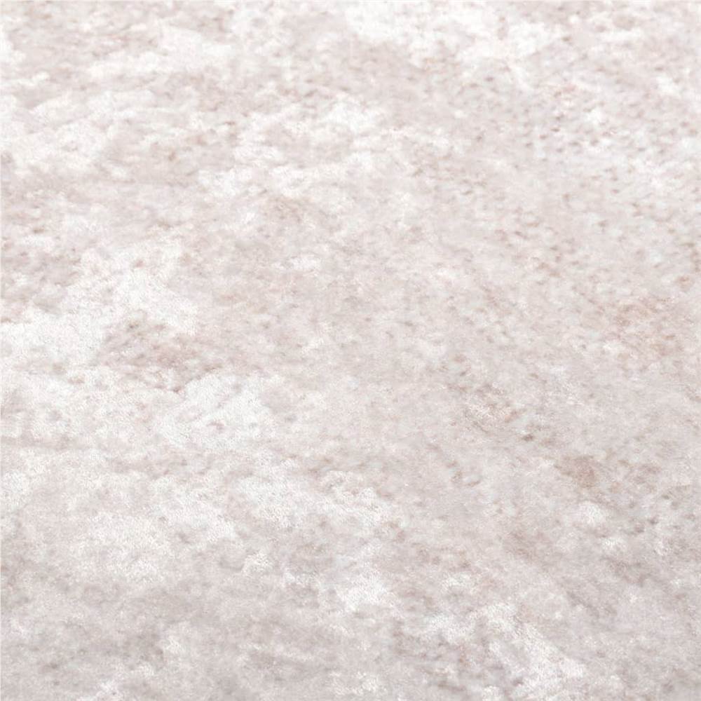 Rug Washable 120x180 cm Light Beige Anti Slip