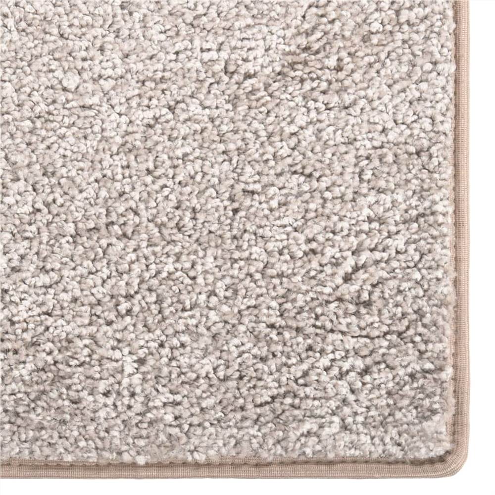 Soft Pile Rug Anti-slip 57x150 cm Camel