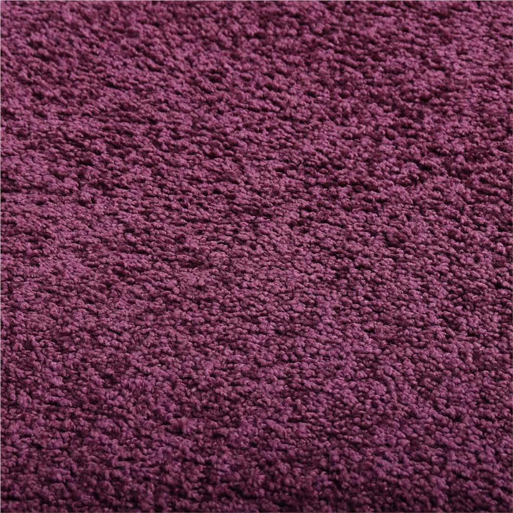 Soft Pile Rug Anti-slip 57x150 cm Purple