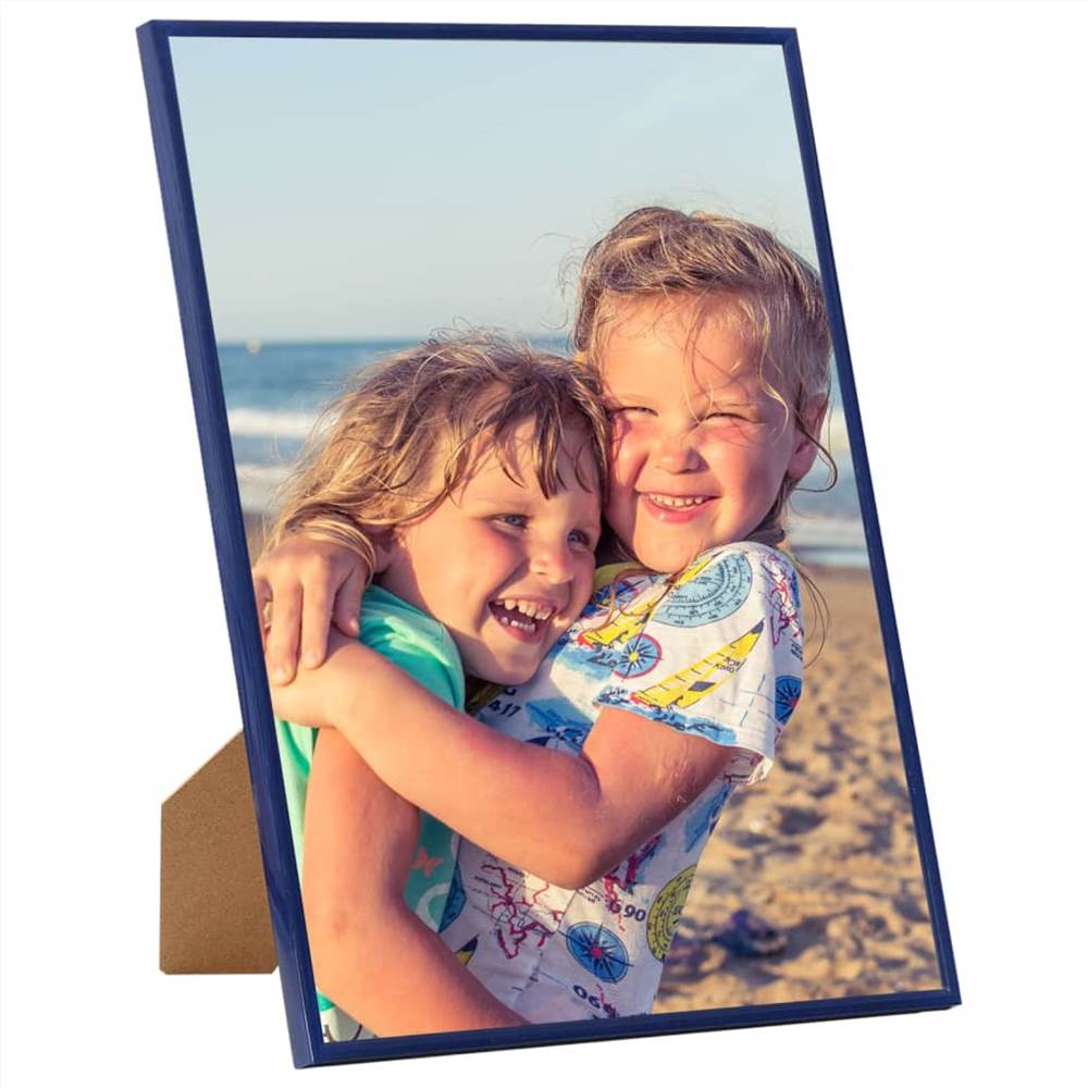 Photo Frames Collage 5 pcs for Wall or Table Blue 40x50 cm MDF