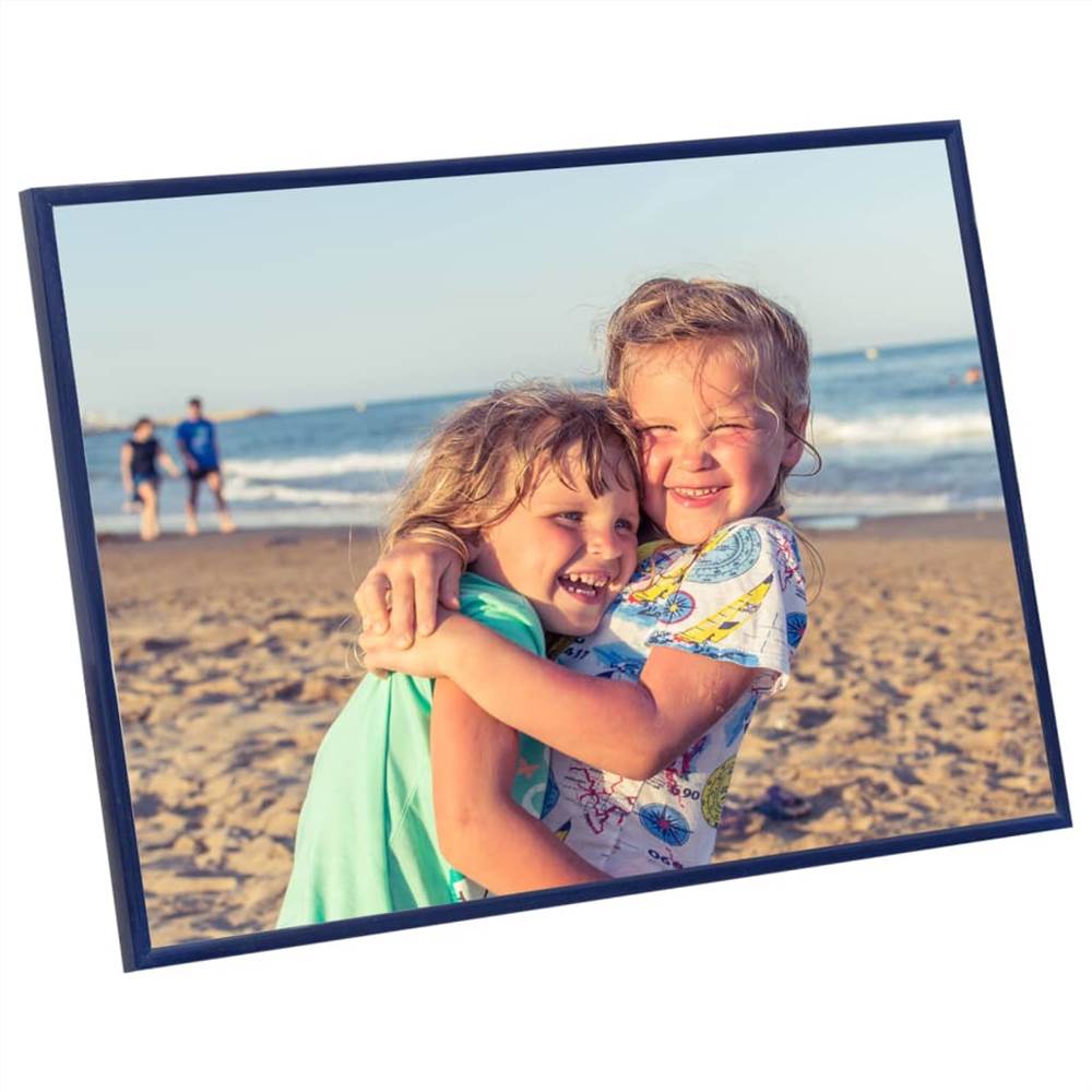 Photo Frames Collage 5 pcs for Wall or Table Blue 50x60 cm MDF
