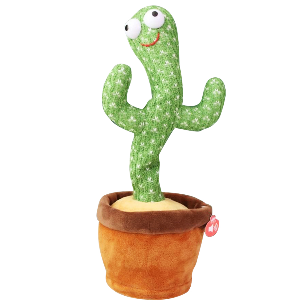 Dancing Cactus 120 Song Speaker with Lighting Singing Cactus Recording and Repeat Your Words