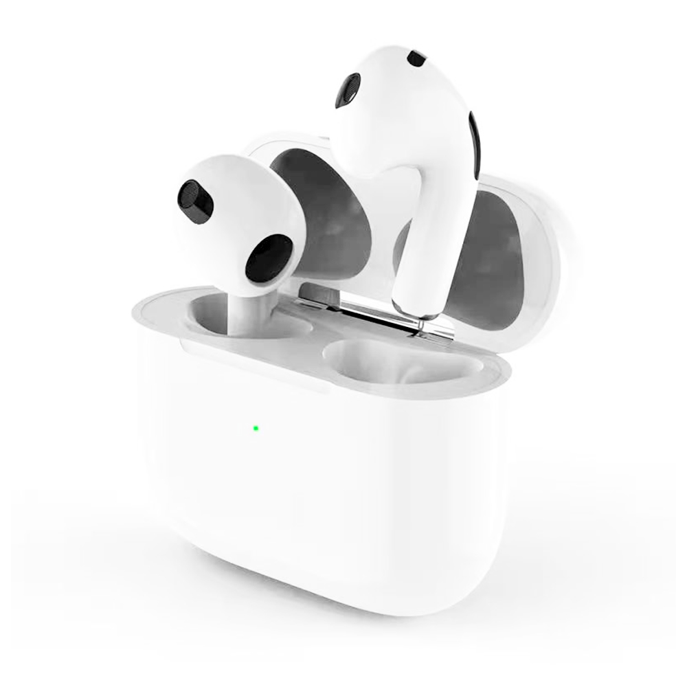 

Air Plus 4 Bluetooth 5.2 TWS Earbuds Up to 30H Playtime Pop Up Pairing 220mAh Wireless Charging Dock Touch Control - White