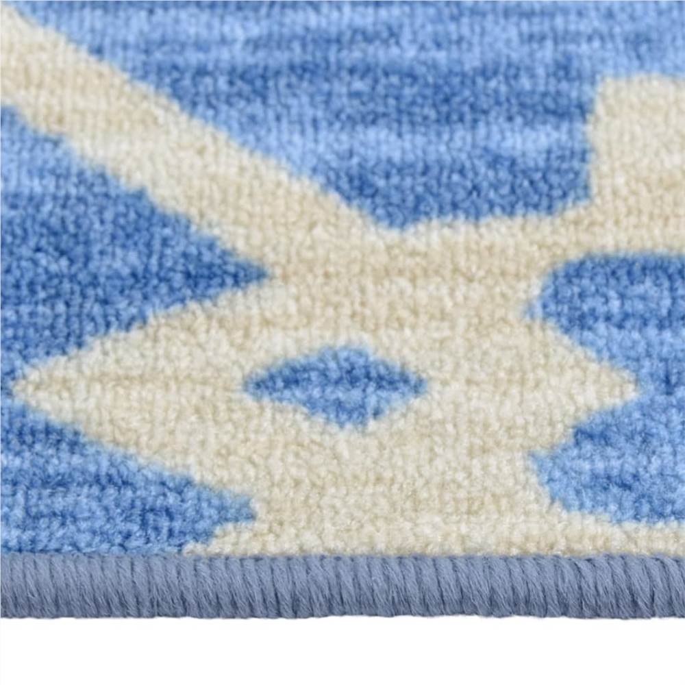 Carpet Runner Blue 80x500 cm