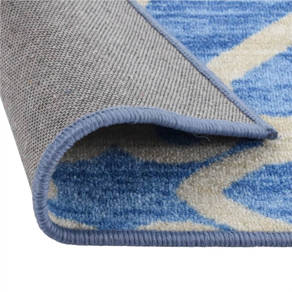 Carpet Runner Blue 80x500 cm