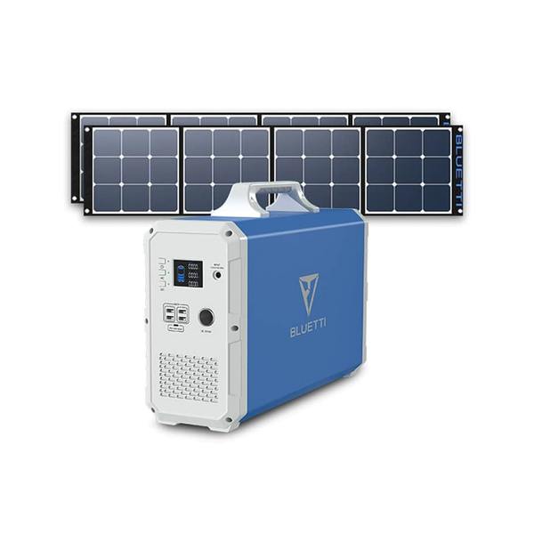 

BLUETTI EB240 2400Wh/1000W Portable Power Station + 2PCS SP120 120W Solar Panel