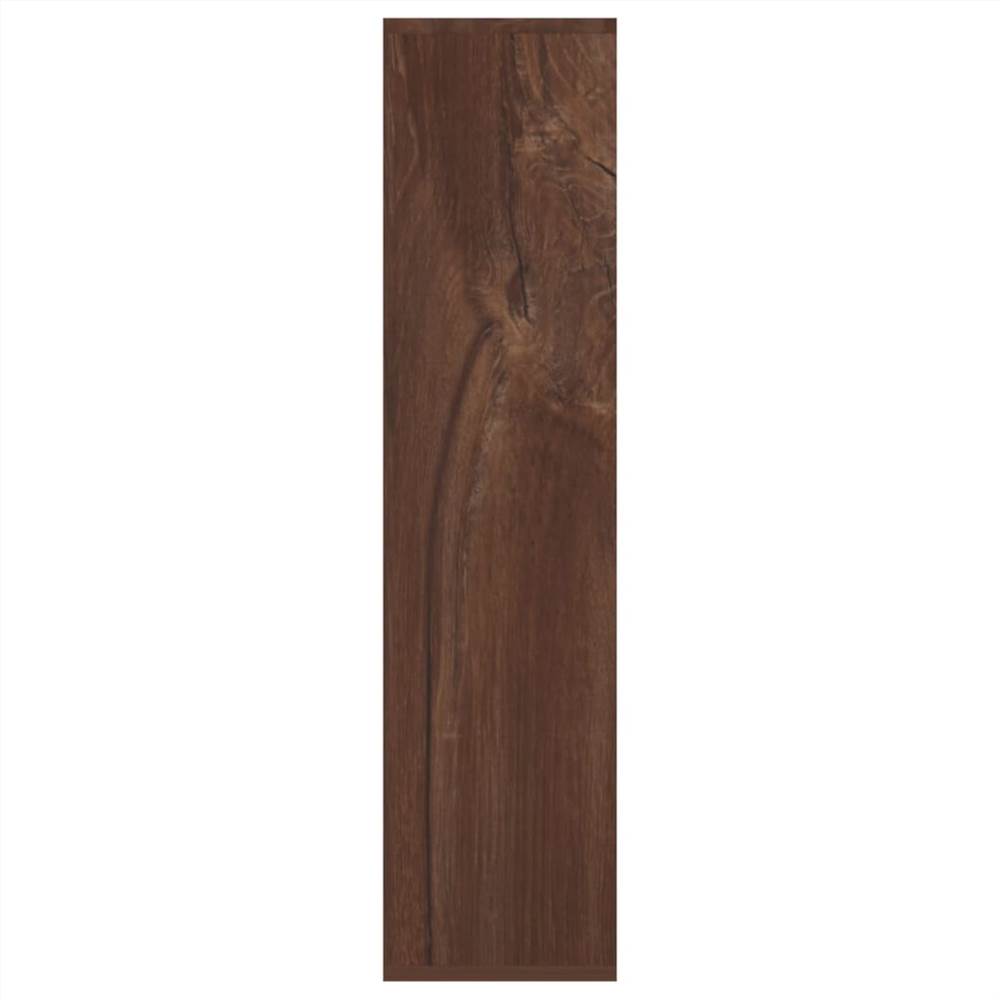 Shoe Cabinet Brown Oak 79.5x24x90.5 cm Chipboard