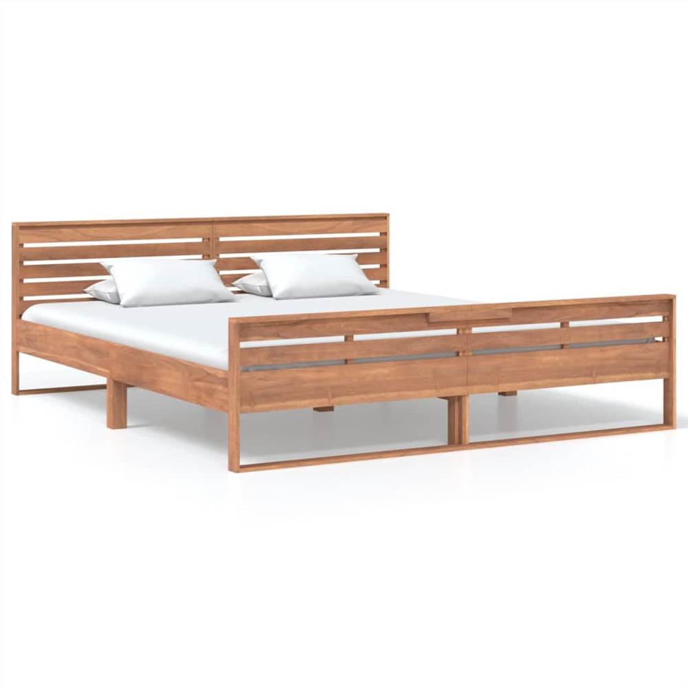 Bed Frame Solid Teak Wood 180x200 cm