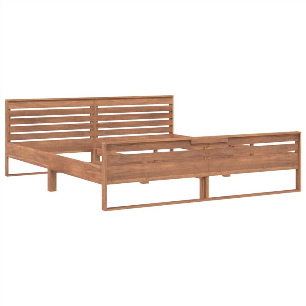 Bed Frame Solid Teak Wood 180x200 cm