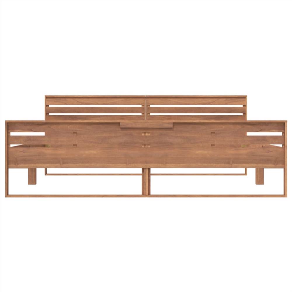 Bed Frame Solid Teak Wood 180x200 cm