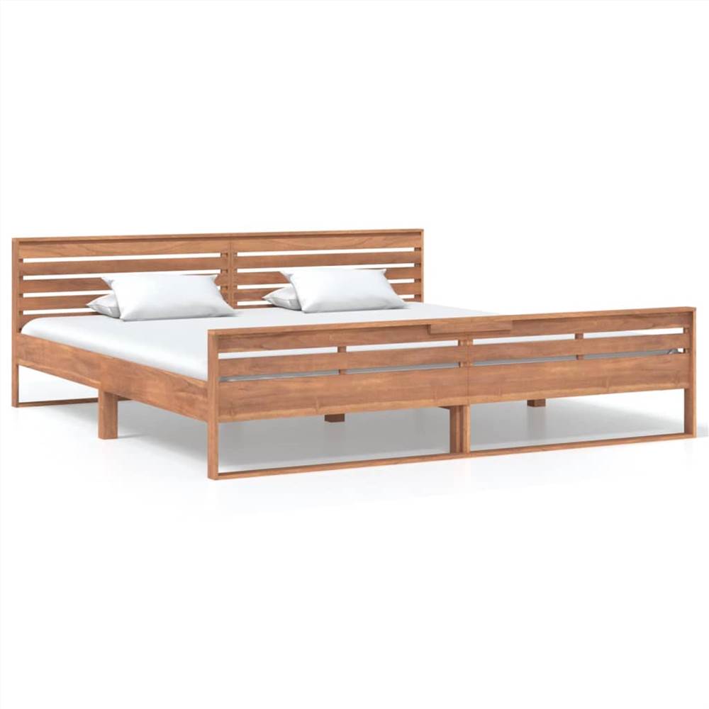 Bed Frame Solid Teak Wood 200x200 cm