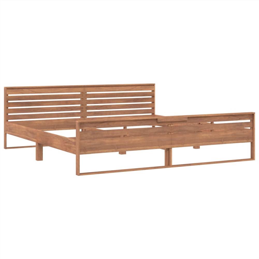 Bed Frame Solid Teak Wood 200x200 cm