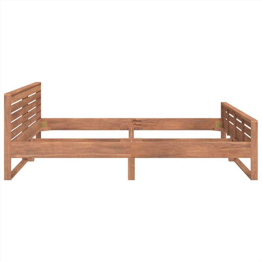 Bed Frame Solid Teak Wood 200x200 cm