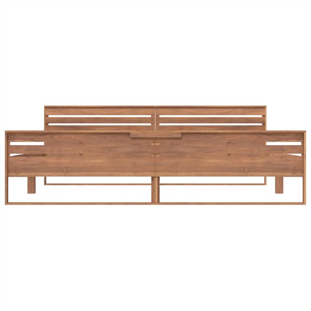 Bed Frame Solid Teak Wood 200x200 cm