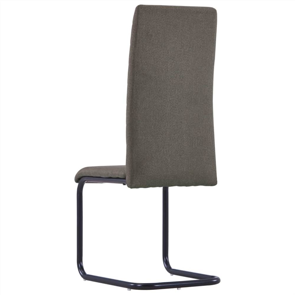 3054735 Cantilever Dining Chairs 6 pcs Taupe Fabric (282040+282041) (UK/FI/IE/NO only)