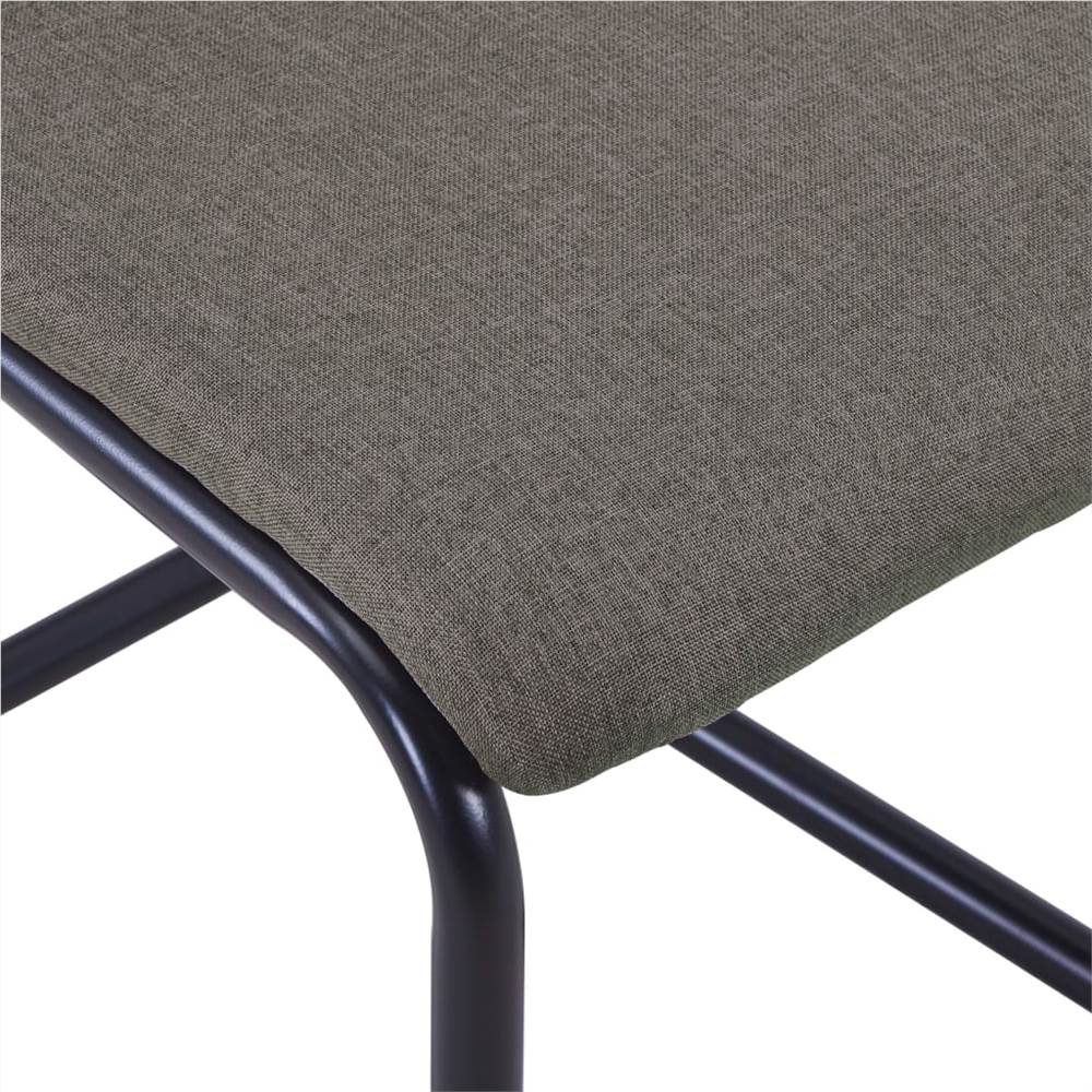 3054735 Cantilever Dining Chairs 6 pcs Taupe Fabric (282040+282041) (UK/FI/IE/NO only)