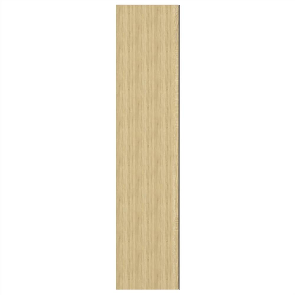 Bathroom Mirror Cabinet 60x15x75 cm MDF White and Oak