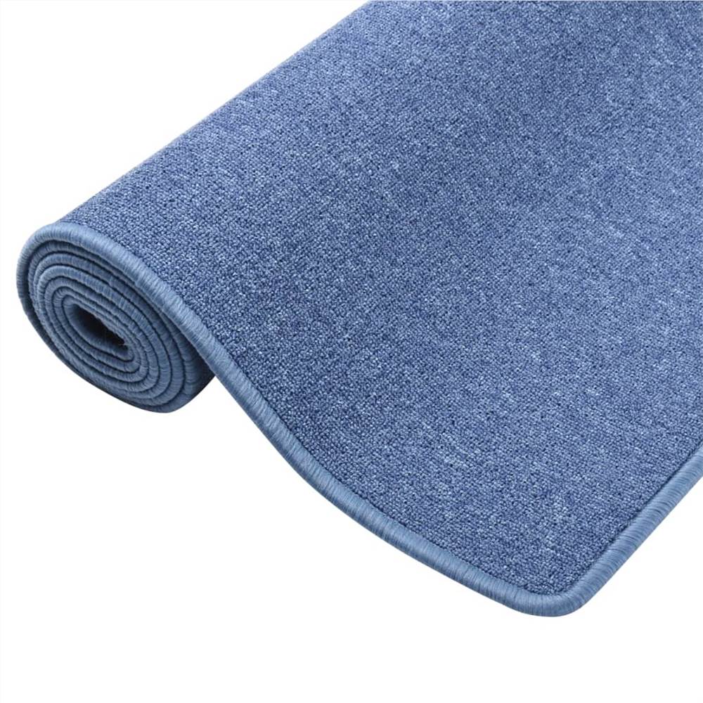 Carpet Runner Blue 80x250 cm