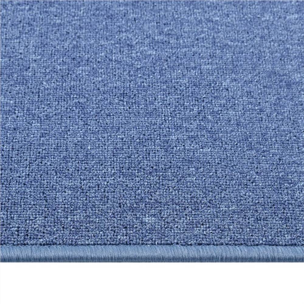 Carpet Runner Blue 80x250 cm
