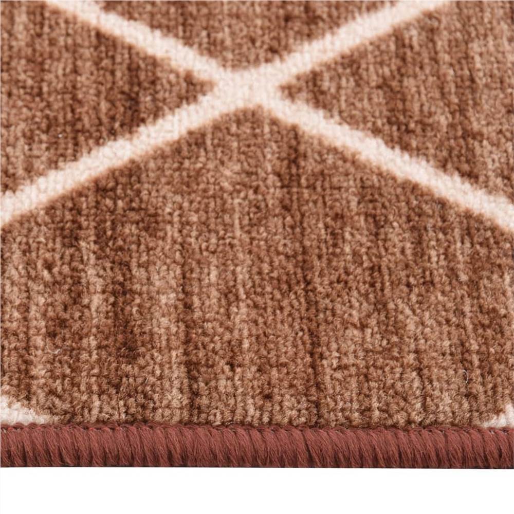 Carpet Runner Dark Brown 80x100 cm