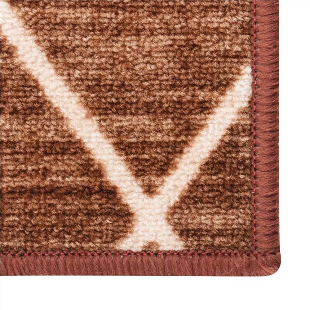 Carpet Runner Dark Brown 80x100 cm