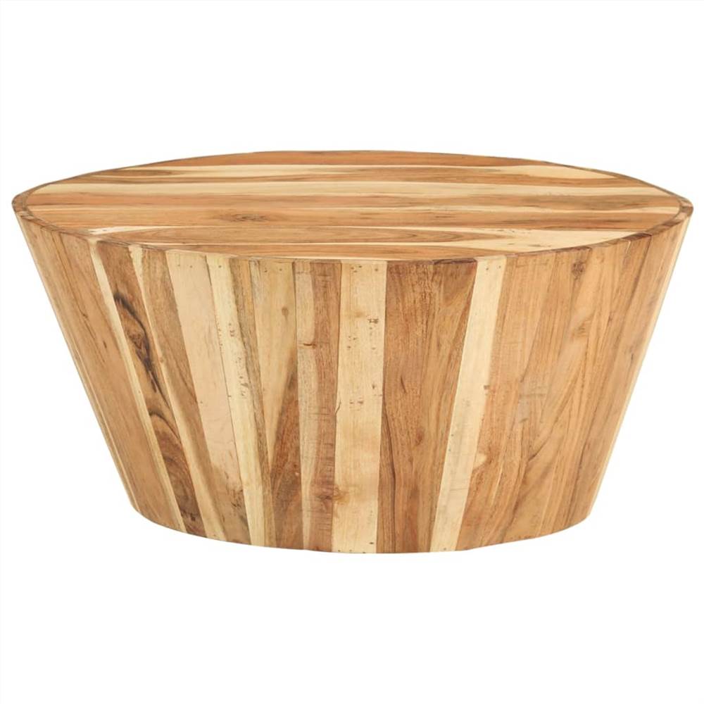Coffee Table Ø65x31 cm Solid Acacia Wood
