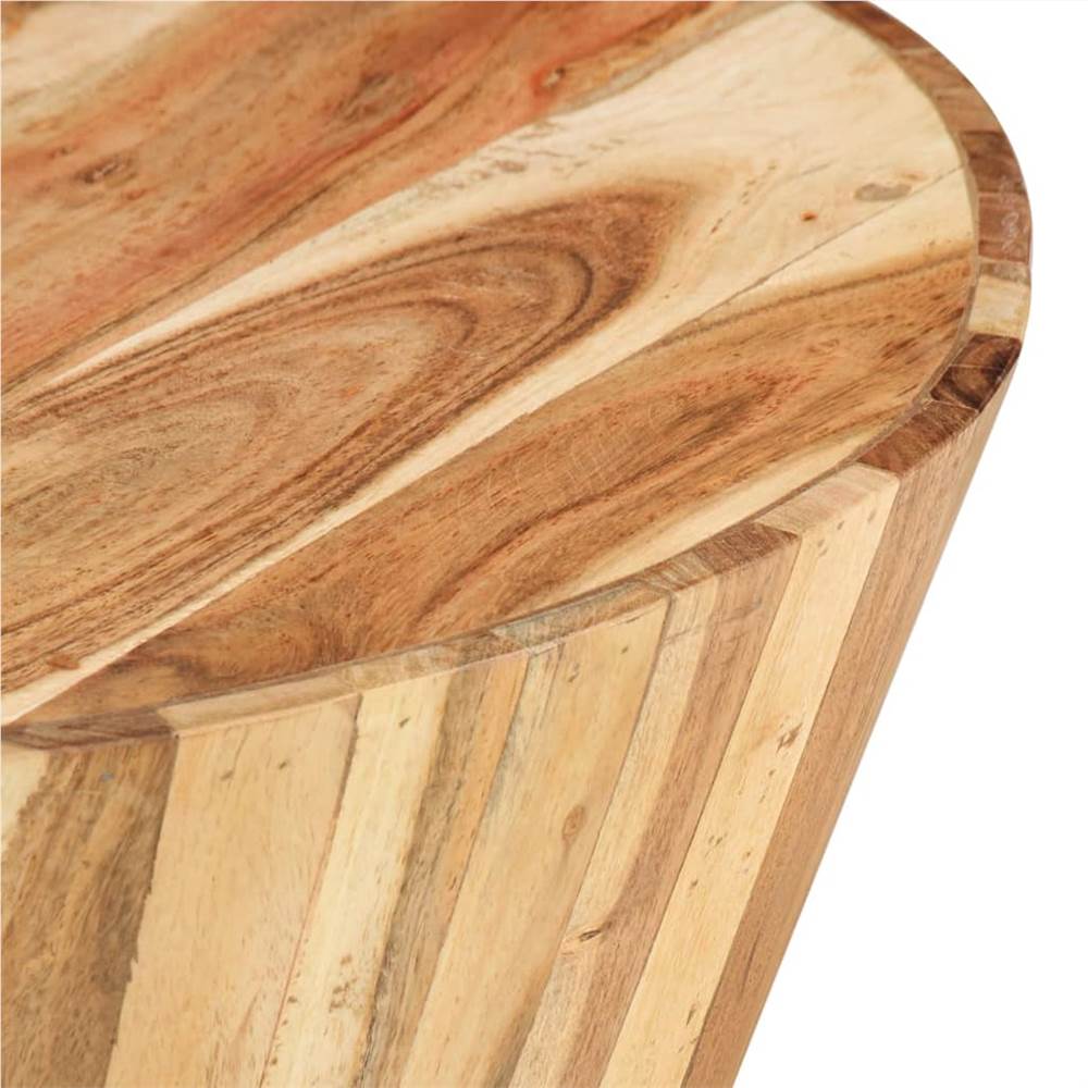 Coffee Table Ø65x31 cm Solid Acacia Wood