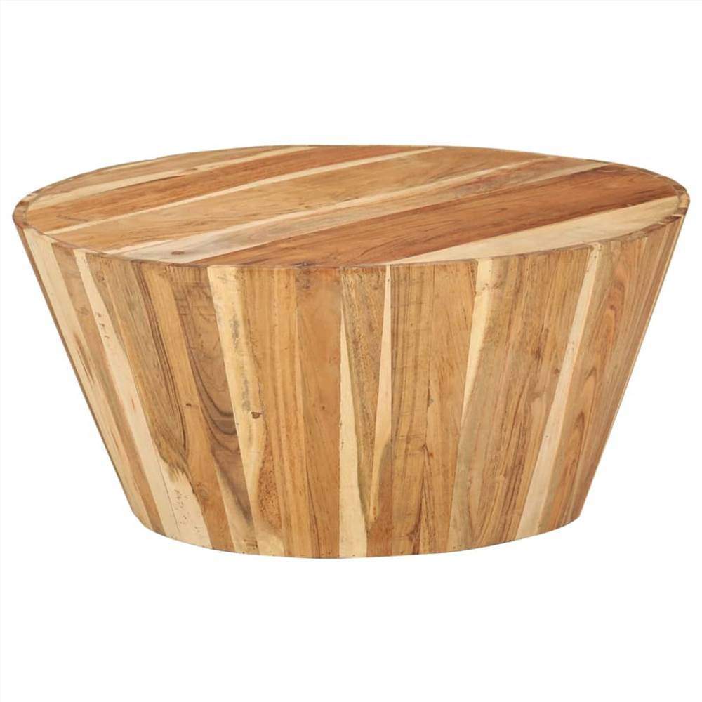 Coffee Table Ø65x31 cm Solid Acacia Wood
