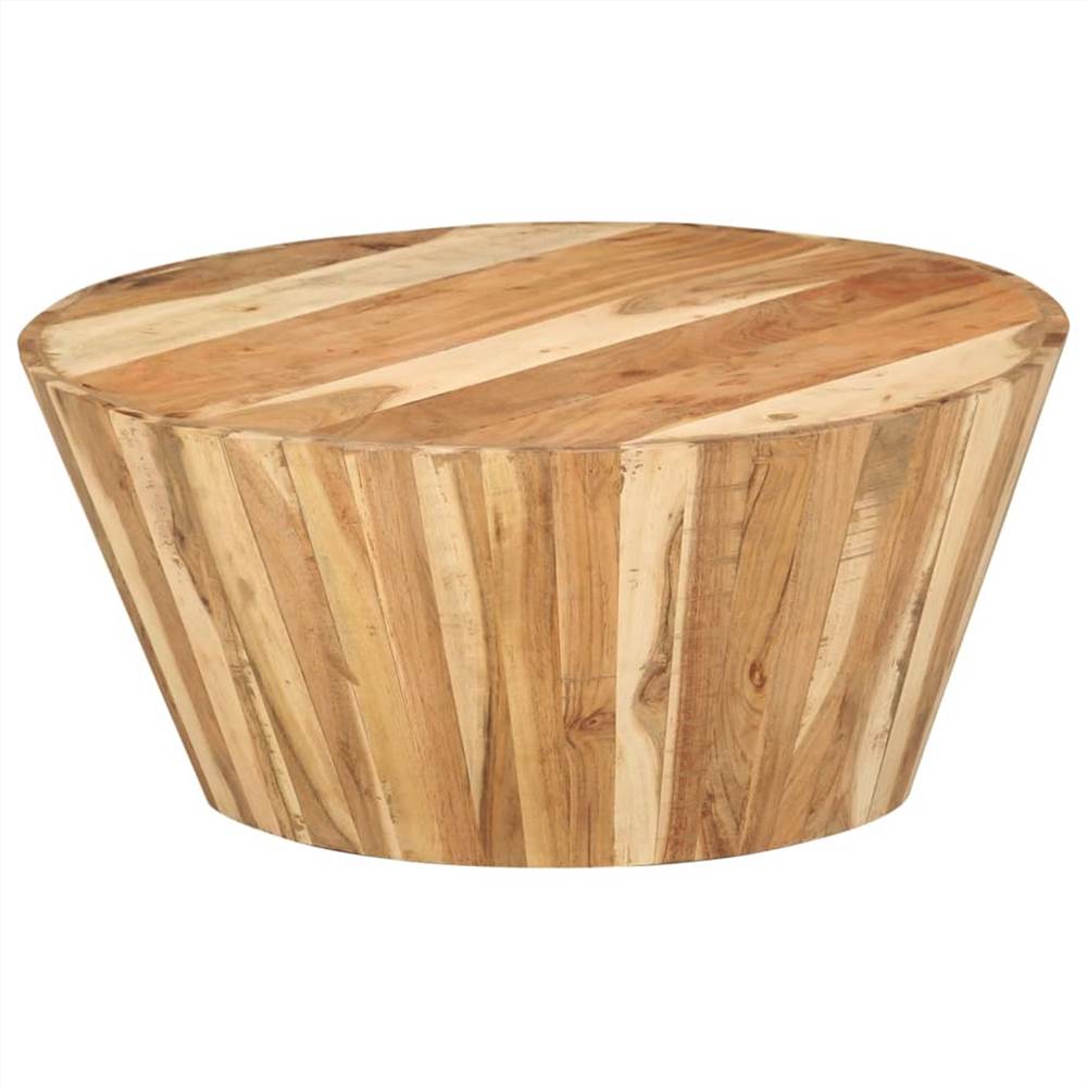 Coffee Table Ø65x31 cm Solid Acacia Wood