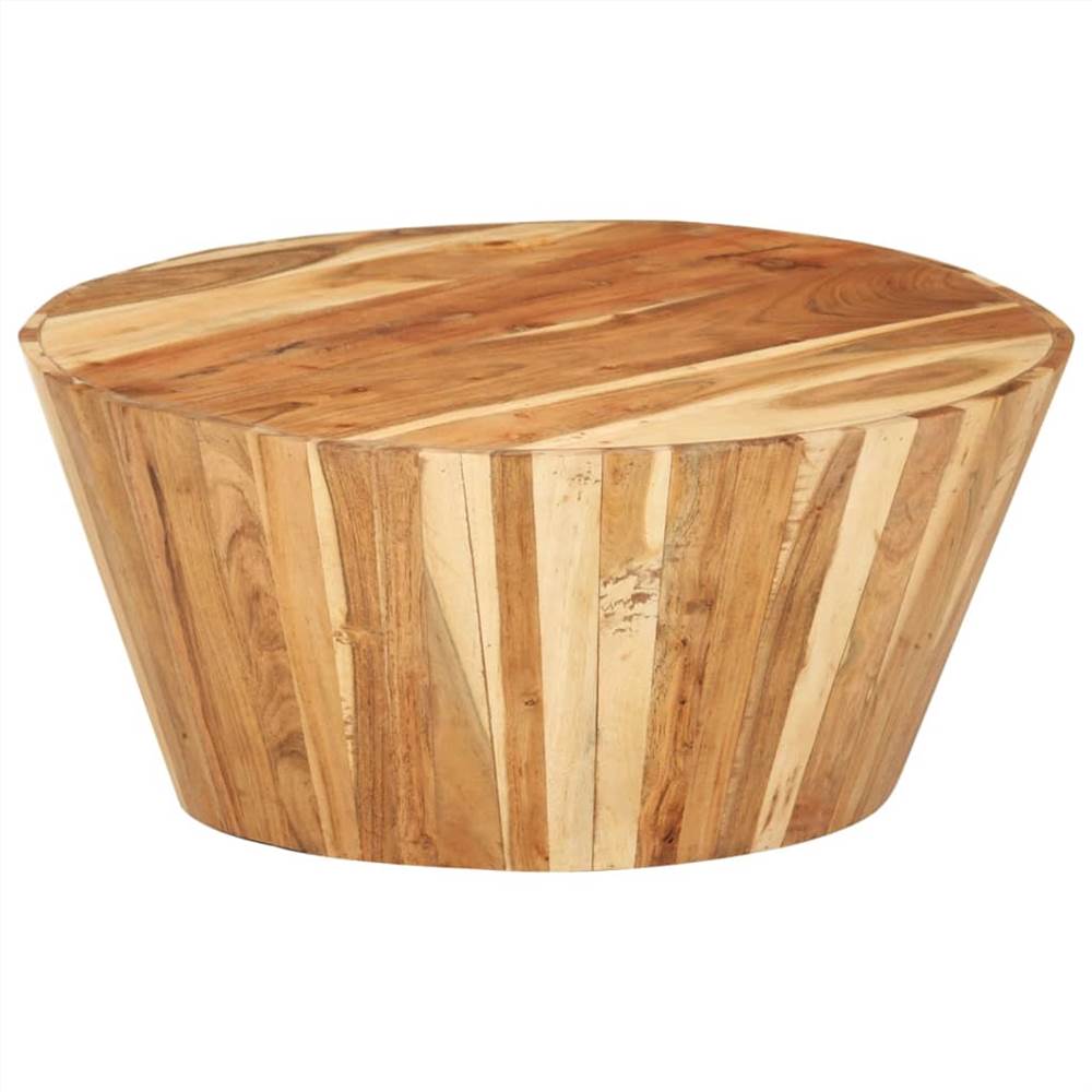 Coffee Table Ø65x31 cm Solid Acacia Wood