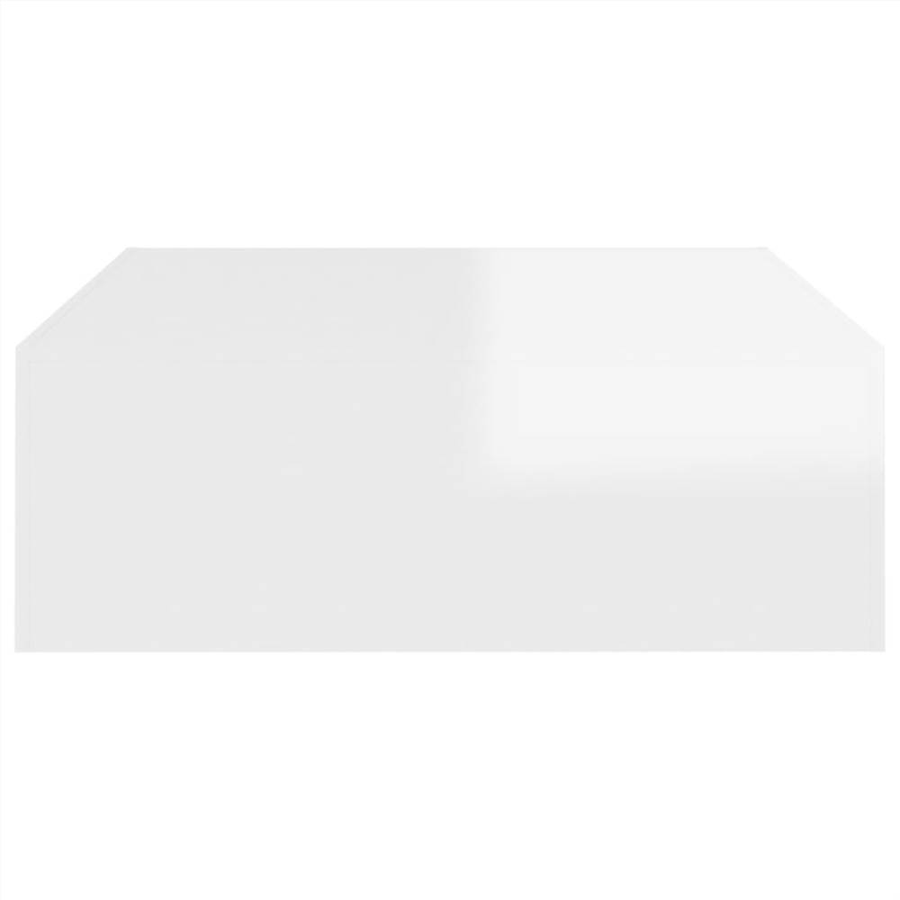 Coffee Table High Gloss White 100x100x35 cm Chipboard