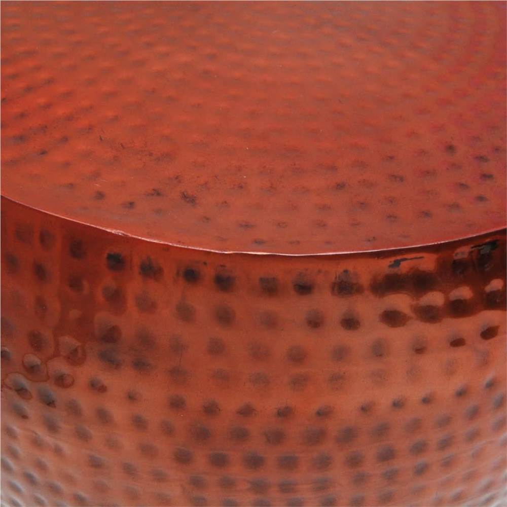 Coffee Table Round Aluminium with Copper Finish Brown