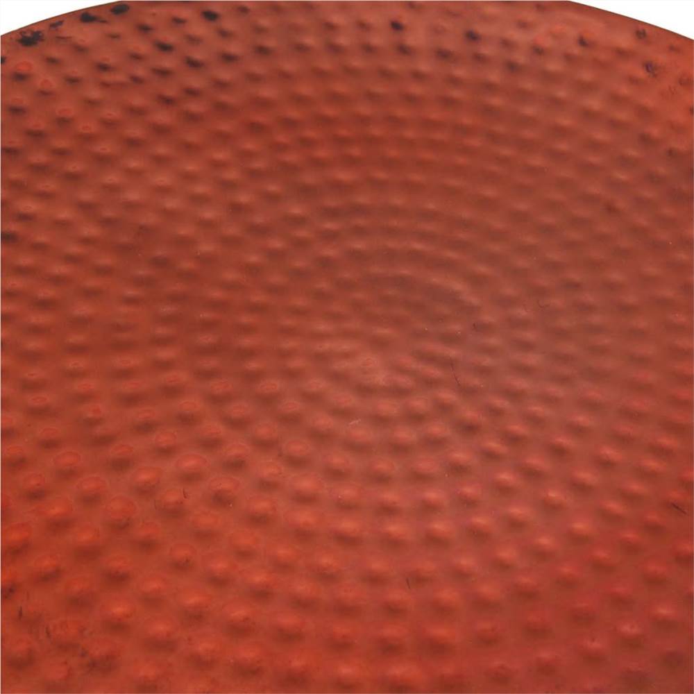 Coffee Table Round Aluminium with Copper Finish Brown