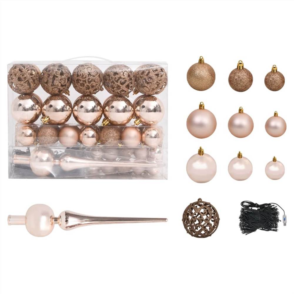 Corner Artificial Christmas Tree LEDs&Ball Set Green 120 cm PVC