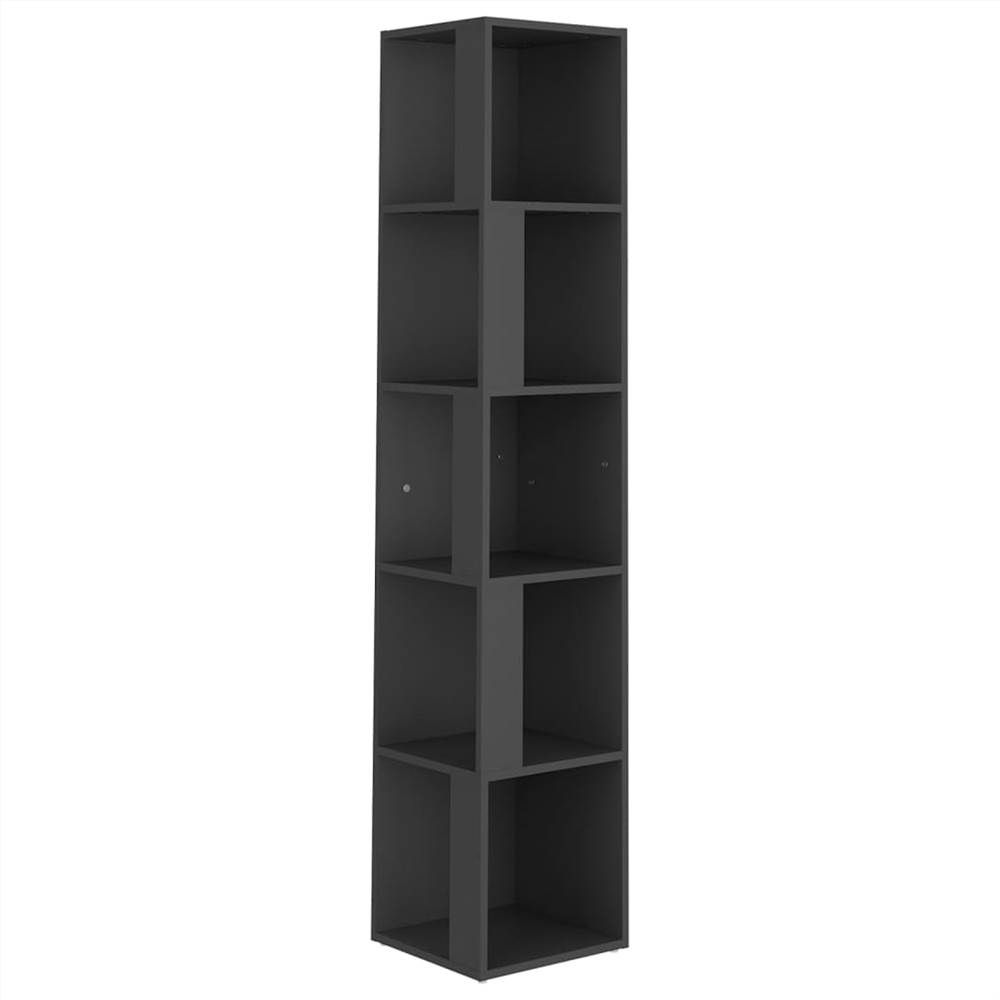 Corner Cabinet Grey 33x33x164.5 cm Chipboard