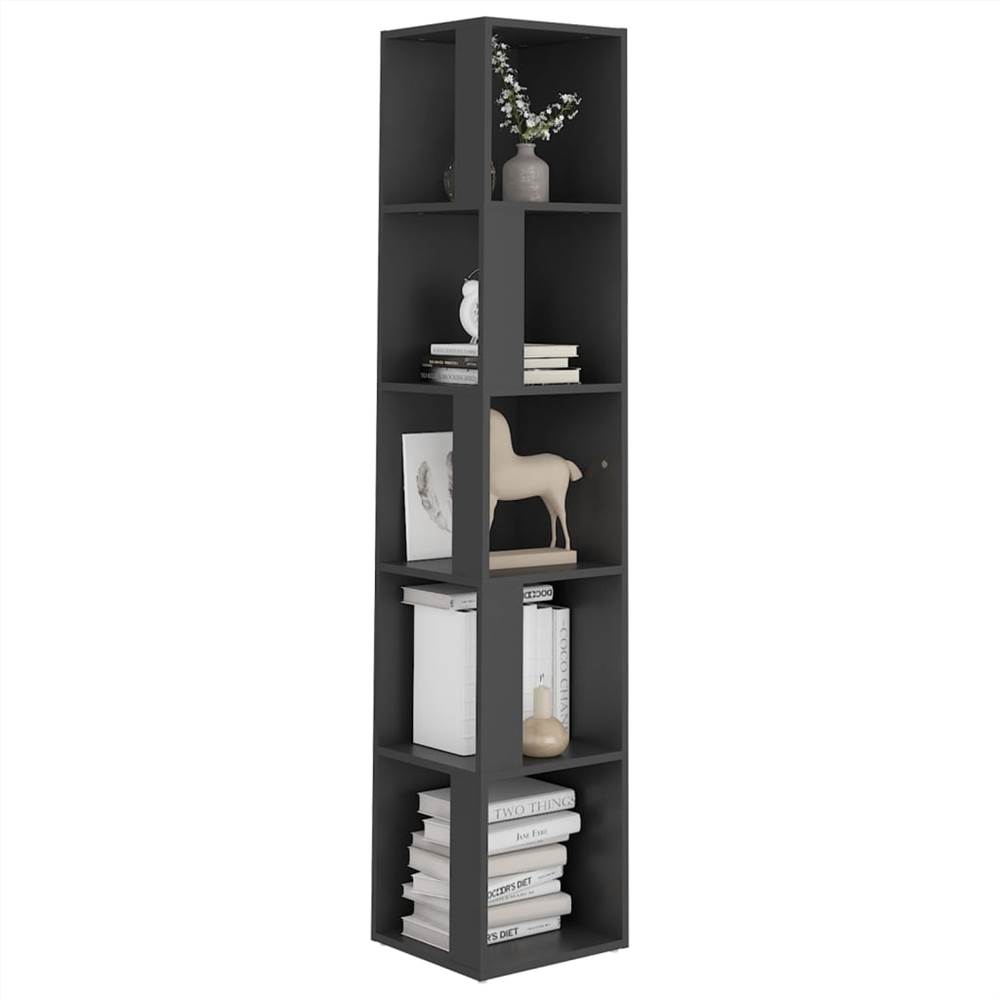 Corner Cabinet Grey 33x33x164.5 cm Chipboard