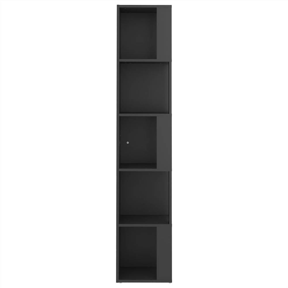 Corner Cabinet Grey 33x33x164.5 cm Chipboard