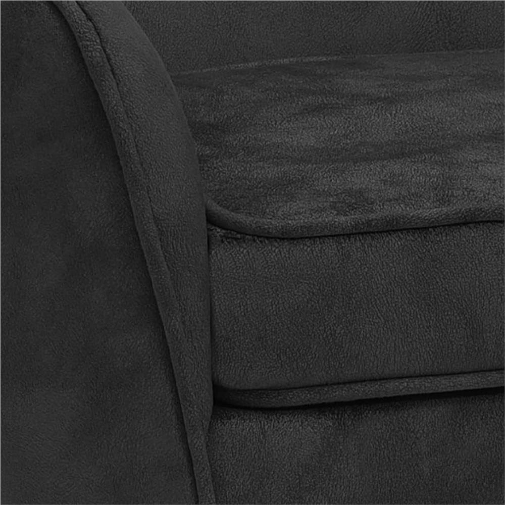 Dog Sofa Black 66x43x40 cm Plush