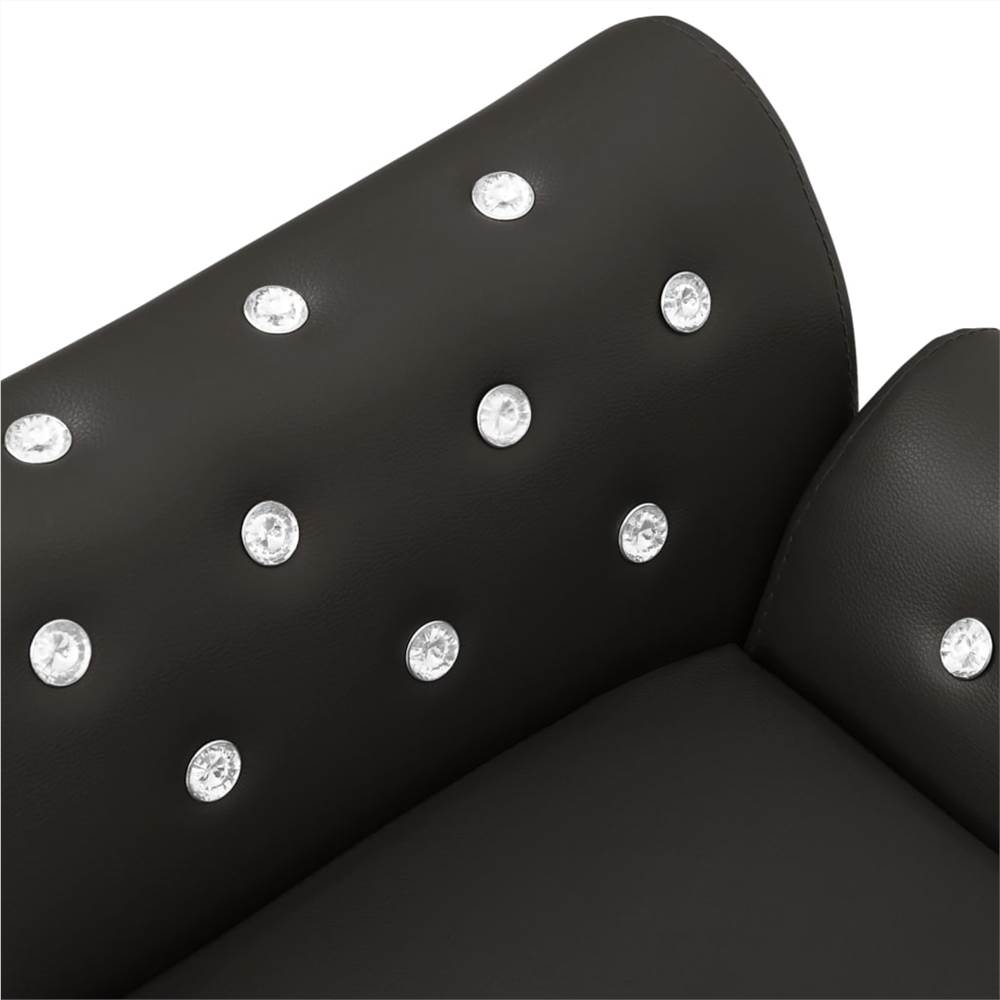Dog Sofa Black 83x45x42 cm Faux Leather