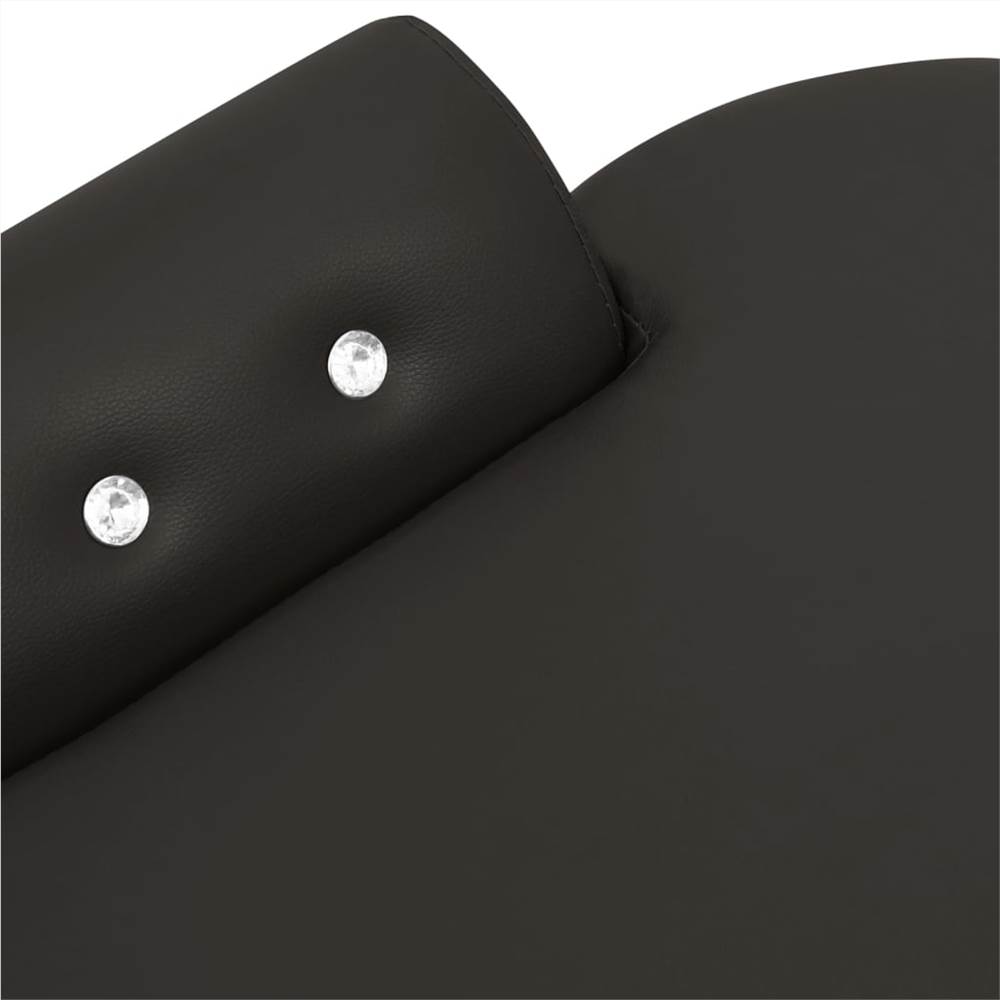 Dog Sofa Black 83x45x42 cm Faux Leather
